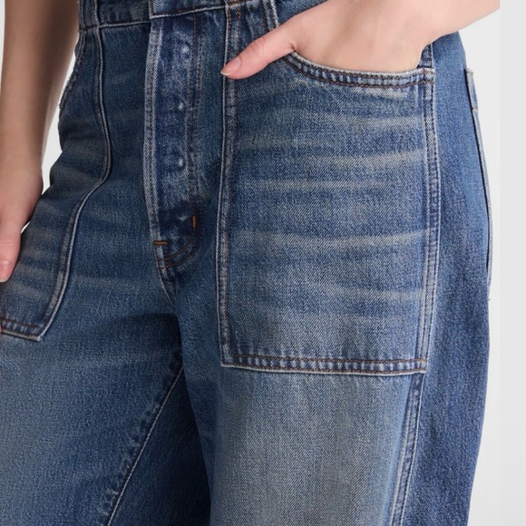 The Petite Darted Barrel Leg Jean by Madewell - Picture 5 of 6